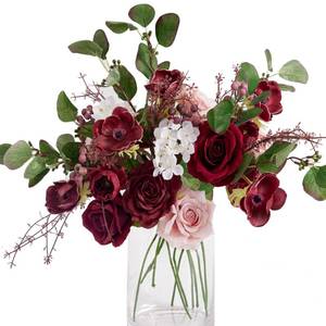 lot 3162 image: Annas Whimsy Artificial Flowers Bouquets, Artificial Silk Flowers Bouquets for Wedding, Home Table Decorations, Wedding Centerpieces Bouquets Flowers Arrangement Decorations