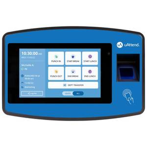 lot 3192 image: uAttend NX2500 Biometric Fingerprint, RFID, PIN Time Clock for Small Business �� Cloud-Based Attendance System with Optional Payroll Integration �� All-in-One System