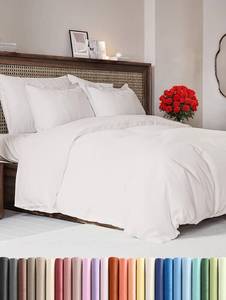 lot 3198 image: Duvet Cover Full Size Set - Extra Soft Full Duvet Cover 80 x 90 with 2 Pillow Shams - Hotel Luxury, Easy Care & Fade Free with Zipper Closures & Ties - All Season, Comfy & Breathable (Antique White)
