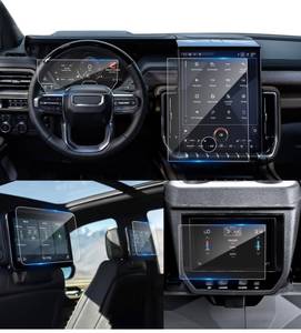 lot 3203 image: (5-pack) Coleya 2025 2026 Yukon Screen Protector for GMC Yukon (16.8In Navi11In Dash8In Rear12.6In12.6In) (AT4 UltimateDenali Ultimate), 9H Tempered Glass 2025 Yukon XL Accessories HD Transparent