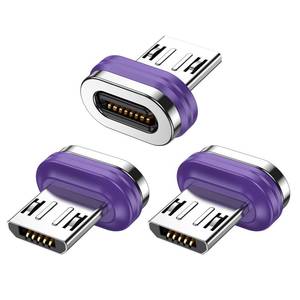 lot 4270 image: AUFU 16PIN Micro USB Magnetic Tips 3Pack, USB Magnetic AdapterMagnet HeadsMagnet Charging TipData Transfer Connector for Micro USB Device