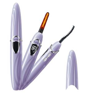 lot 4286 image: Raysino Heated Eyelash Curler, S600 Rechargeable Heated Lash Curler, Eyelash Curler Heated in 8s for Women 24 Hs Lasting Natural Makeup (LilacSilver, 148MM)