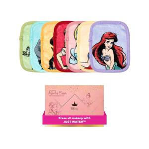lot 4321 image: The Original MakeUp Eraser, 7-Day Set, Erase All Makeup With Just Water, Including Waterproof Mascara, Eyeliner, Foundation, Lipstick, Sunscreen, and More (Ultimate Disney Princess), 7ct.