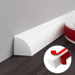 lot 4355 image: Jaspond Flexible Quarter Round Molding, 20Inch Self-Adhesive Silicone Rubber Trim Molding, Peel and Stick Quarter Round Trim Bendable Molding Trim for Floor, Bathrooms, Kitchens, Countertops