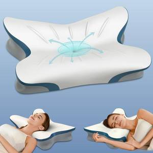 lot 5233 image: Cervical Pillow for Neck Pain Relief - Ergonomic Neck Pillow for Sleeping Contour Memory Foam Pillows for Neck Support, Orthopedic Bed Pillow for Side Back Stomach Sleepers