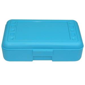 lot 6474 image: Romanoff Products Pencil Box Turquoise cracked at the back