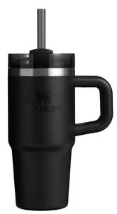 lot 9338 image: STANLEY Quencher H2.0 Tumbler with Handle and Straw 14 oz  Flowstate 3-Position Lid  Cup Holder Compatible for Travel  Insulated Stainless Steel Cup  BPA-Free  Black 2.0