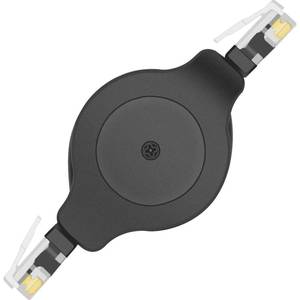 lot 10369 image: NECABLES Retractable Phone Cord for Landline 4ft Auto Rewind Telephone Handset Cord RJ9 4P4C Male to Male - 4 Feet