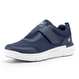 lot 11441 image: FitVille Diabetic Shoes for Men Extra Wide Width, Swollen Feet Shoes for Neuropathy Walking Shoes for Diabetics Pain Relief (Dark Blue, XX-Wide 9.5)(Used)