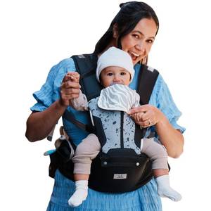 lot 11451 image: Baby Carrier, MOMTORY Safety-Certified 6-in-1 Baby Carrier Newborn to Toddler, Adjustable Detachable Infant Baby Hip Seat Carrier for 7-50lbs, All Seasons, Perfect for Shopping Travelling