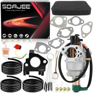 lot 12132 image: SOAJEE Carburetor Compatible with PowerMate Coleman 0069390SRV PC0105007 PMC105007 PM0105007 PM0106507 PMC106507 PM0116000 PM0125500 PM0145500 PM0146500 PMOH6000 PC0106507 PC0145500 AP188F Generator