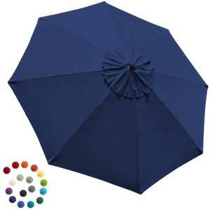 lot 12141 image: EliteShade USA 9FT Patio Umbrella Replacement Covers 8 Ribs Market Umbrella Canopy Cover (CANOPY ONLY) (Navy Blue)