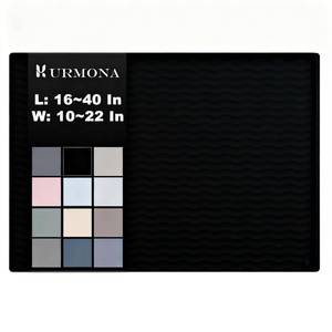 lot 12142 image: URMONA 34 x 22 Waterproof Silicone Under Sink Mat Cabinet and Counter Protector, Shelf Liner for Kitchen and Bathroom, Storage and Organizers, Litter Mat, Pet Cat Puppy Essentials(Onyx)