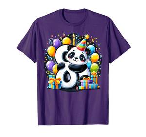 lot 12147 image: Panda 8th birthday boy girl 8 years old eighth eight Panda T-Shirt