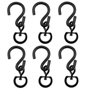 lot 12224 image: ZZLZX Swivel Plant Hook 6PCS Heavy Duty 360 Degree Swivel Hooks for Hanging Plants Wind Chimes Windsocks Bird Feeders Party Supplies, Swivel Plant Hanger