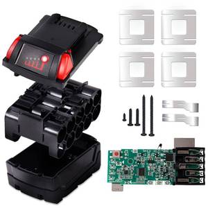 lot 14149 image: Aernair 18V 10-Cell 3.0Ah 4.0Ah 5.0Ah 18650 Battery Case Replacement for Milwaukee M18 Battery Broken Plastic Case Replacement Part DIY Repair Rebuild Kit (No Battery Cell)