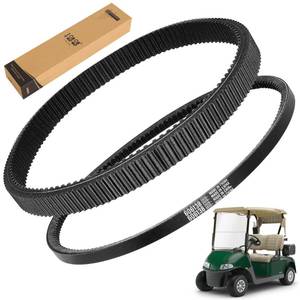 lot 14165 image: 10L0L Golf Cart Clutch Drive Belt & Starter Generator Belt fits EZGO TXT RXV 2010-UP with WKawasaki Motor,OEM# 618630, 606138, 16548G1