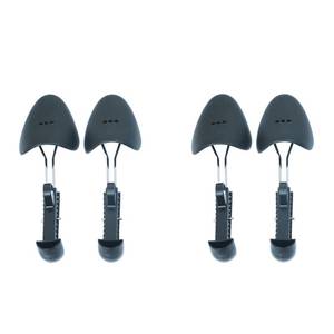 lot 14166 image: Ahberxig 2 Pairs Plastic Shoe Trees for Men (Black)