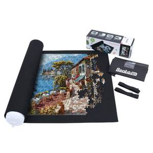 lot 14171 image: Becko US Puzzle Mat Roll Up with Drawstring Storage Bag, Felt Rollup Mat for Easy Transport & Storage, Portable Puzzle Board Puzzles Saver Keeper for Jigsaw Puzzles Up to 1500 Pieces