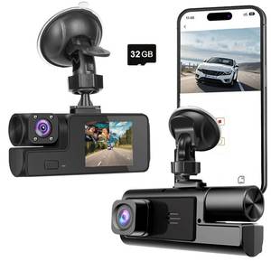 lot 14172 image: WiFi 1080P Dual Dash Camera for Car Front and Inside Dashcam Car Security Video Recorder,170°Wide Angle Vehicle Cam,WDR,G-Sensor,Loop Recording,Night Vision (WiFi Dual Dash Cam with 32G Card)