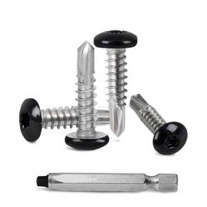 lot 14184 image: LandCamp 250-Pack #10 x 34 Black RV & Trailer Self Tapping Sheet Metal Screws  Enclosed Cargo Trailer Skin Fasteners  Dbl Square Bit Included