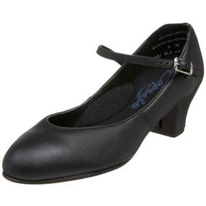 lot 15621 image: Capezio Womens Jr. Footlight Character Shoe,Black,7.5 M US