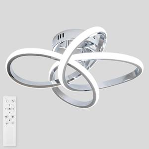 lot 15633 image: TIAZFCA Modern LED Ceiling Light with Remote Control, Stepless Dimming, 3000-6000K Selectable, 36W, Dimmable LED Chandelier for Bedroom, Bathroom, Entryway, Hallway, Chrome Finish