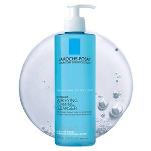 lot 16186 image: La Roche-Posay Toleriane Purifying Foaming Facial Cleanser, Oil Free Face Wash for Women & Men with Niacinamide  Ceramides, Pore Cleanser Safe For Sensitive Skin, Won��t Dry Out Skin, Soap Free, 400ml