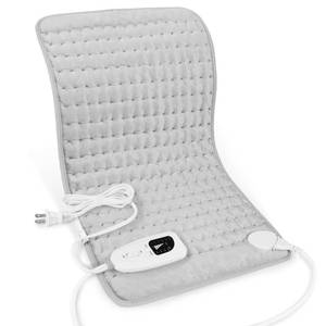 lot 16195 image: Deepsoon Heating Pad,Electric Heating Pads for Back,Neck,Moist Heating Pad for Abdomen Shoulder Knee Legs,DryMoist Heat&Auto Shut Off,Mothers Day Birthday for Men and Women,Light Gray,24x12 Inch