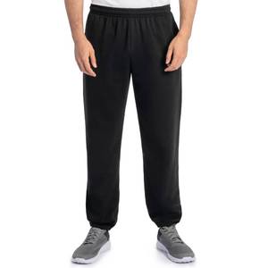 lot 16223 image: Fruit Of The Loom Mens Eversoft Fleece Elastic Bottom With Pockets, Relaxed Fit, Moisture Wicking, Breathable Sweatpants, Black, X-Large US