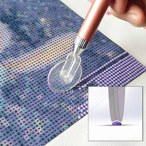 lot 16236 image: Diamond Painting Wheel Tools with Groove,New Type of Gem Art Pen,Accessories that can Make Jewel Art Faster and neater,Both Square and Round Drills are Suitable,Dimond Art Supplies Kits. �� (Gold)