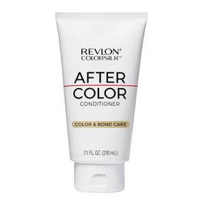 lot 16263 image: REVLON ColorSilk After Color Conditioner, Moisturizing & Strengthening Hair Care, Bond Repair with Vegan Keratin, For All Hair Colors & Types, 7.10 fl oz