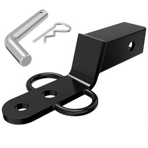 lot 17625 image: 3-Way Hitch Adapter for ATVUTV (2-Inch), 3-Way Trailer Hitch Adapter Receivers with Pin, Hitch Attachment Heavy Duty fits 2-Inch Receiver Hitch