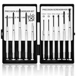 lot 18031 image: 11PCS Small Precision Screwdriver Set, Premium Mini Screw Driver Set Kit, 6 Different Sizes of Flat Head Philips Screwdrivers for Watch, Eyeglasses, Electronics, Repair Box