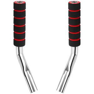 lot 18033 image: HolyMaji 2 Pcs Wheelchair Brake Lever Extenders, 5 Inch Anti-Slip Brake Extension Handles for Wheelchair Wheel Lock Grips, Transport Chair, Power Chair Accessories (Silver)