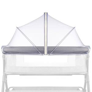 lot 18034 image: DUSHARKFUN Bassinet Cover Mosquito Net for Babies to Keep InsectsBugsCats Out, Toddler BassinetBedside SleeperCrib Net with Two-Way Zippers & Storage Bag, Breathable Mesh Holes, White