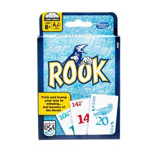 lot 18075 image: Hasbro Gaming Rook Card Game  Family Games for Kids, Teens, and Adults  2 to 6 Players  Bidding and Trick-Taking Games  Fun Summer Activities  Vacation Travel Essentials  Ages 8