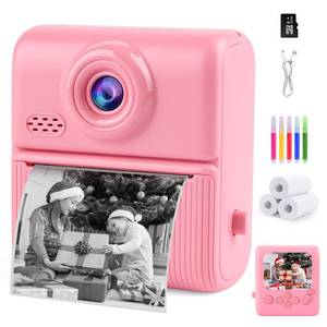 lot 18082 image: Kids Instant Print Camera, 1080P Digital Camera for Kids with Instant Photo Printing, 32GB Card, Selfie & Video, Easy-to-Use Camera Toy for Girls & Boys Ages 4-10, Birthday