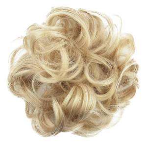 lot 18091 image: CAISHA Messy Scrunchie Bun Voluminous Wavy Hairpiece Heat-resistant Synthetic Fibres Blond Mix G28A