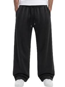 lot 18458 image: ZUGJAM Mens Baggy Sweatpants Wide Leg Lounge Sweat Pants with Pockets Black L