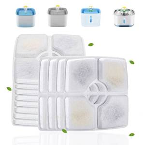 lot 18464 image: Cat Water Fountain Filters, Cirfifth Cat Fountain Filter Replacement, for Square Cat Water Fountain Inside (12 Pack)