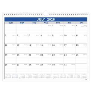 lot 18496 image: 2026-2027 Calendar - 2026-2027 Wall Calendar from Jul. 2026 - Jun. 2027, Wall Calendars 14.8 x 11.5, Calendars 2026-27 with Julian Date, Thick Paper
