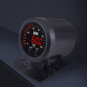 lot 19044 image: ZHSYMX Universal Oil Pressure Gauge Kit 2-116 (52mm) 150 PSI - Digital Meter Red Display with 18NPT Electronic Sensor - for Boat Marine Car Auto Truck Automotive Gauge Sets