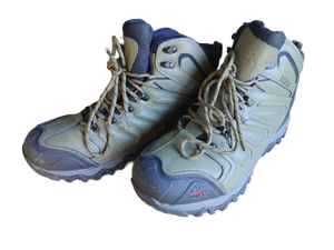 lot 19048 image: norti 8 Outdoor Hiking Boots Work Shoes Green (size 10) (USED)