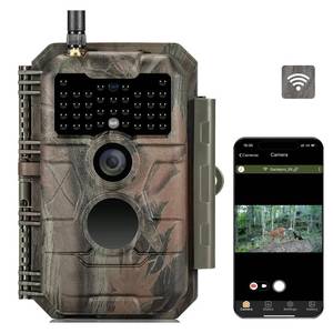lot 19061 image: GardePro E6 WiFi Trail Camera (Non-Cellular), Stable WiFi with External Antenna, On-Site App Viewing, 64MP 1296P HD, No-Glow Night Vision, Motion Activated Waterproof Game Camera