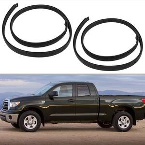 lot 19106 image: Piodelo 2Pcs Roof Molding Drip Weatherstrips Compatible with 2007-2020 Toyota Tundra Double Cab Left & Right Side Rubber Roof Trim Seal Kit,Replace 75551-0C050 75552-0C050(Not Fit Crewmax)