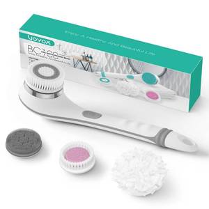 lot 19110 image: VOYOR Electric Body Brush Back Scrubber for Shower Rechargeable Exfoliating Bath Brush Powered Shower Brush with Non-Slip Long Handle Deep Cleansing, Exfoliation, Massaging Spin Brush BC100 (Grey)