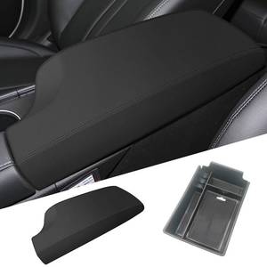 lot 19136 image: AOMSAZTO Center Console Organizer for 2020 2021 2022 2023 2024 2025 Hyundai Sonata Tray ABS Storage Box for Hyundai Sonata Black