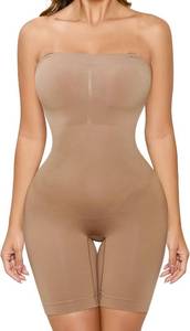 lot 20030 image: ACPLK Strapless Shapewear Bodysuit for Women Tummy Control Shapewear Seamless Full Body Shaper Medium