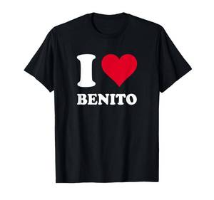 lot 20063 image: Red Heart I Love Benito T-Shirt Medium